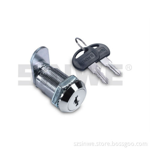 round chrome plating zinc cabinet door furniture cam lock